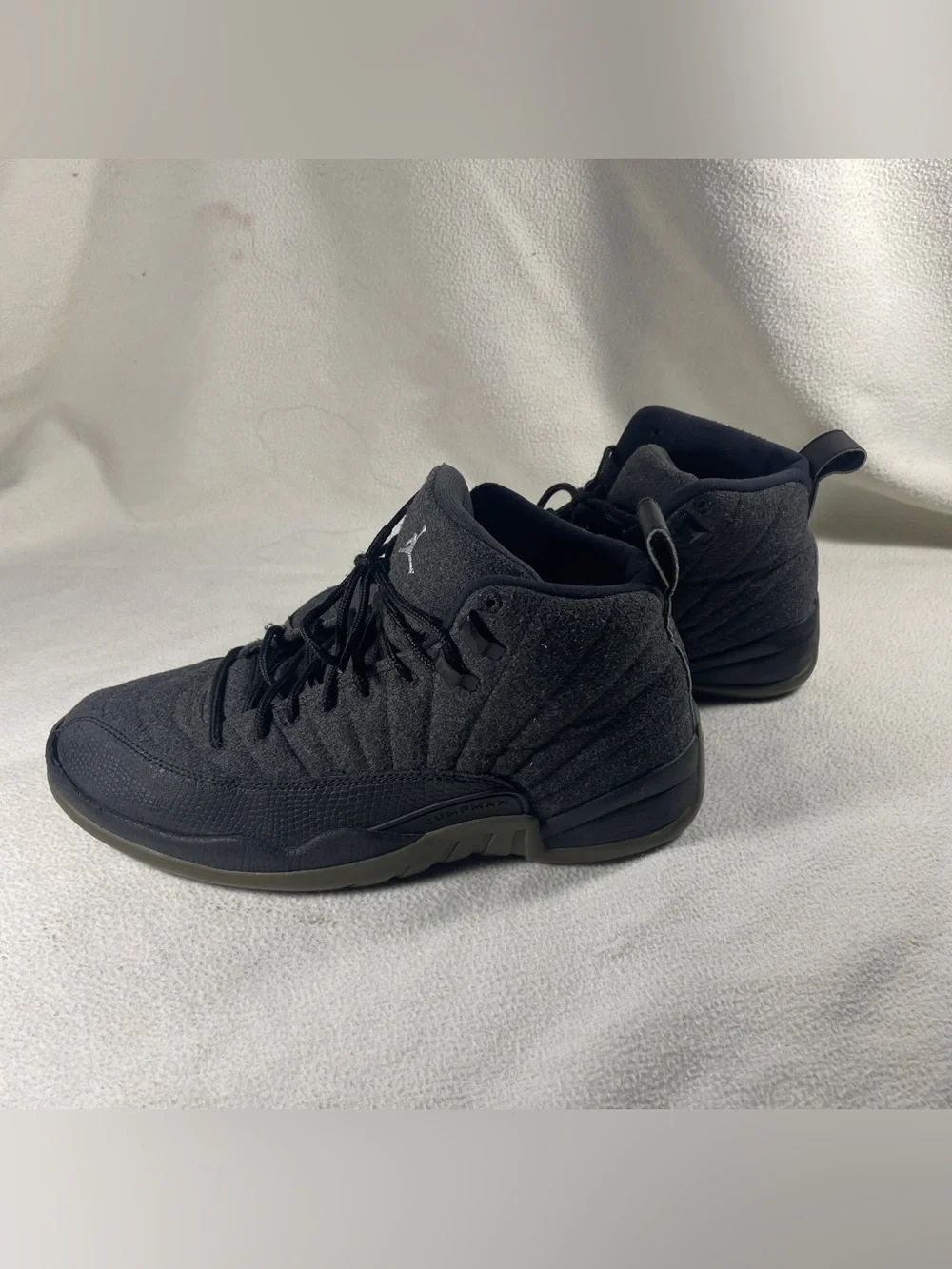 Nike Air Jordan 12 Retro Wool Dark Grey Mens Size 10 852627-003